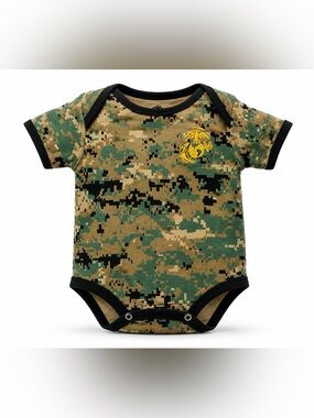 USMC Marines Tiny Trooper Military Camo Onsie 0-3 Months Baby One Piece Newborn